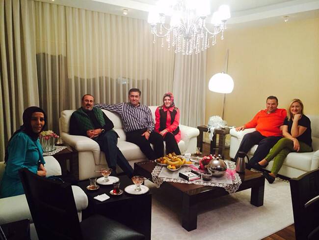 Çopur çifti, Kalaycı ve  İşkan ailelerini konuk etti