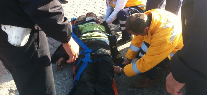 Konya'da Otomobilin Çarptığı Motosiklet Sürücüsü Ağır Yaralandı
