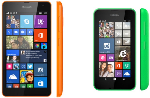 Microsoft Lumia 535 vs. Nokia Lumia 530!
