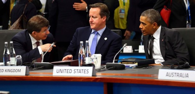 Başbakan Davutoğlu Obama ile görüştü