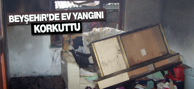 Beyşehir'de yangın korkuttu!