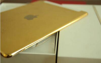 Altın kaplı iPad, tam anlamıyla gözleri kamaştırıyor