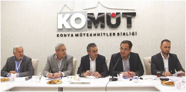 Konya Müteahhitler Birliği Yeni Yerinde İlk Toplantısında