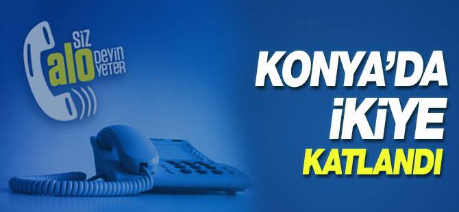 Konya'da ikiye katlandı