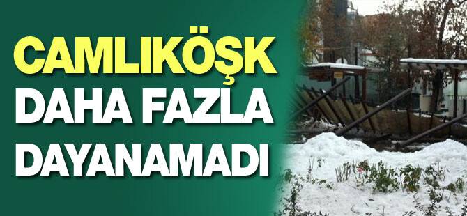 Camlı Köşk yıkıldı!