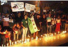 BM Binası Önünde Suriye Protestosu