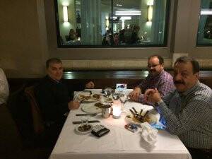 Ramazan Bayram meslektaşları ile akşam yemeğinde