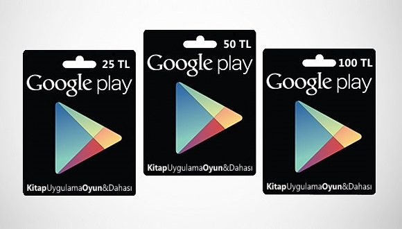 Google Play Store Kartları Avrupa'da