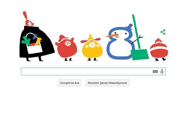 21 Aralık Kış Gündönümü Doodle Oldu