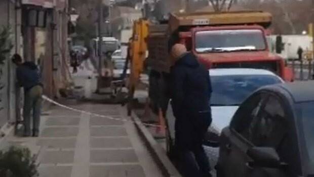 Doğalgaz Borusu delindi paniğe neden oldu