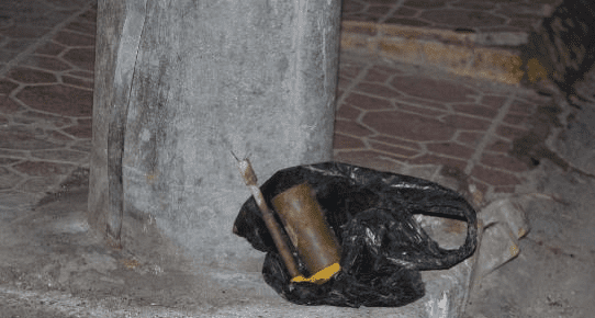 Cadde Ortasına Bırakılan Mayın Korkuttu
