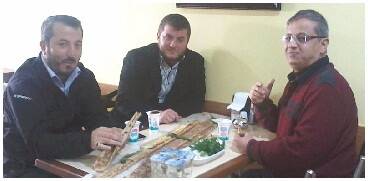 İnşaat Mühendisi  Ahmet Serçe,  Yaşar Serçe Ve  Yılmaz Akbaş  Dostlar Etliekmek’te