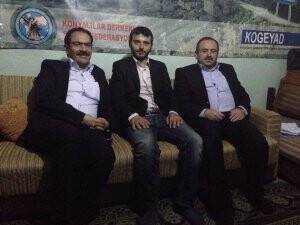 Başkan Hadimioğlu ve ekibi yan yana