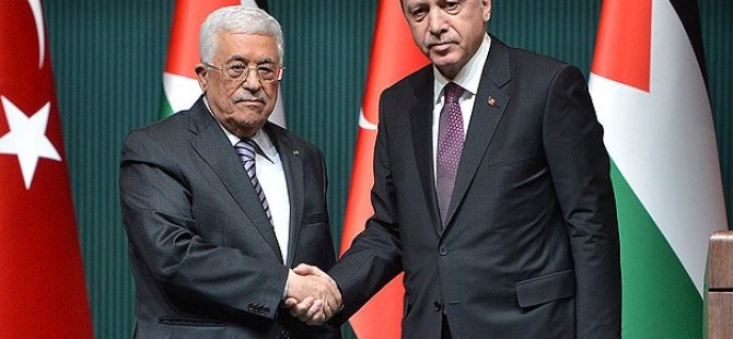 Filistin Devlet Başkanı Abbas Fransa dönüşü Ankara'ya uğradı.