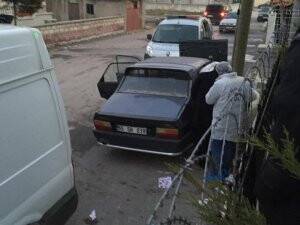 İçi mühimmat dolu araç