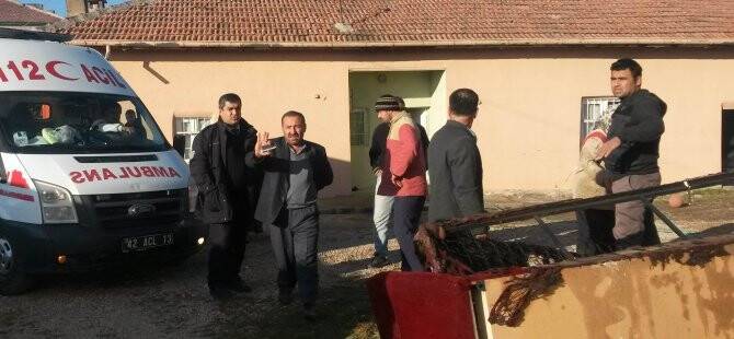 ÜÇ AYLIK KIZ BEBEĞİ YANGINDA AĞIR YARALANDI