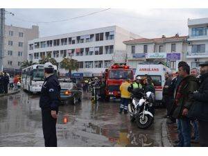 EŞİ VE ÇOCUKLARINI GÖREMEYİNCE KENDİNİ DOĞRADI