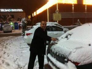 Atilla Mert, kar temizliğinde