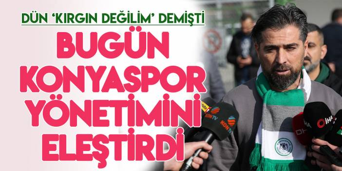 İlhan Palut'tan Konyaspor yönetimine eleştiri