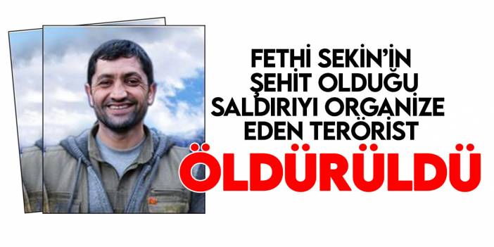 MİT, Fethi Sekin’in şehit olduğu saldırıyı organize eden teröristi Irak’ın kuzeyinde etkisiz hale getirdi