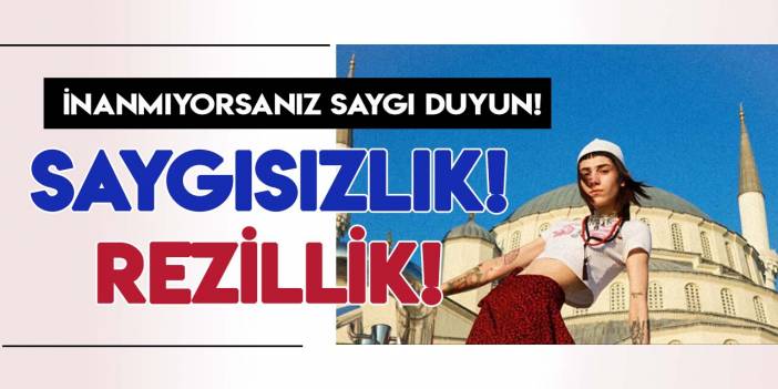 Kocatepe Camii'nde 'sanat' adı altında dini değerlere saygısızlık!