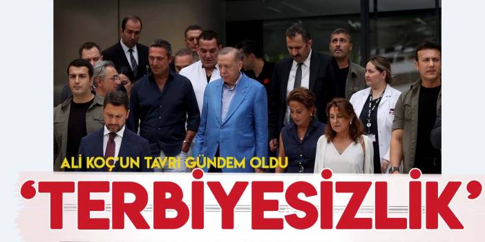 Ali Koç'un nezaketten uzak tavrına tepki