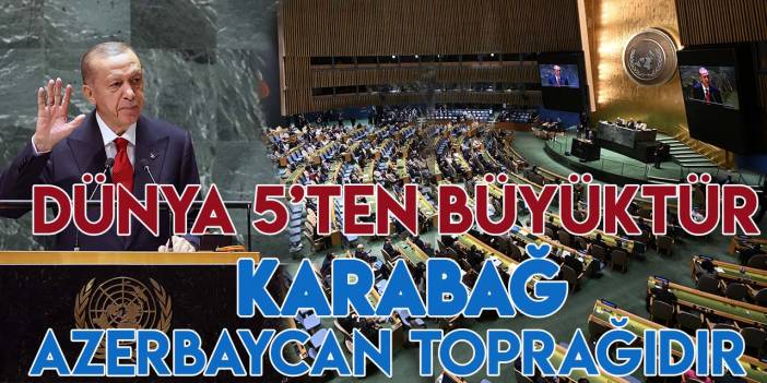 Cumhurbaşkanı Erdoğan, BM Genel Kurulu'nda konuştu