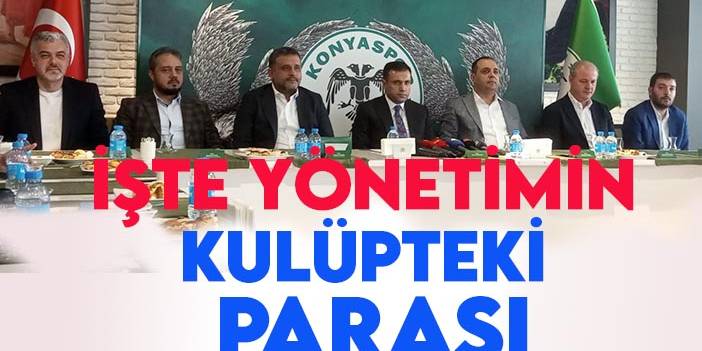 Özgökçen, Konyaspor yönetiminin kulüpteki parasını açıkladı