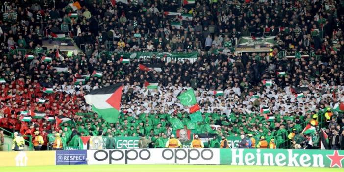 Celtic'ten tarihi duruş: Asla Yalnız Yürümeyeceksin Filistin