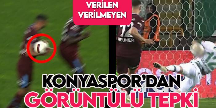 Konyaspor'dan görüntülü hakem tepkisi