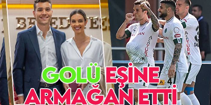 Konyasporlu Guilherme golü hamile eşine armağan etti