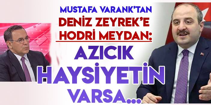 Mustafa Varank'tan Zeyrek'e hodri meydan: "Azıcık haysiyetin varsa..."