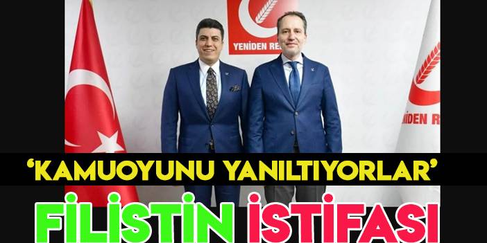 YRP'li isim haksız Filistin ithamlarına tepki gösterip istifa etti: "Kamuoyunu yanıltıyorlar!"