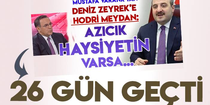 Mustafa Varank'ın Deniz Zeyrek'e "Azıcık haysiyetin varsa" demesinin üzerinden 26 gün geçti