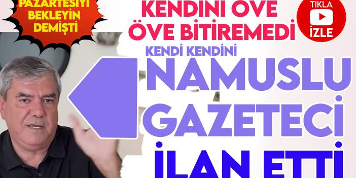 "Bidon kafa" kavgasında "Pazartesi"ye gün veren yandaş Yılmaz Özdil, kendini "namuslu gazeteci" ilan etti!