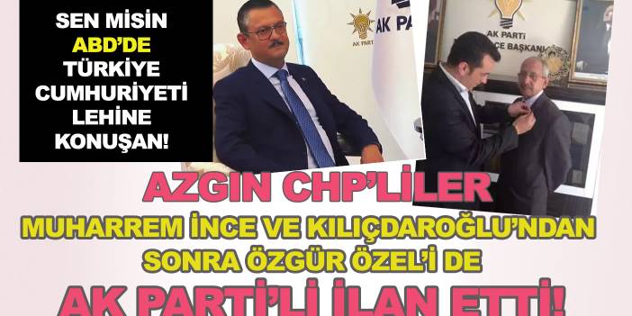 Azgın CHP'liler, New York'taki Türkevi'ni ziyaret eden Özgür Özel'i de 'AK Parti'li ilan etti!