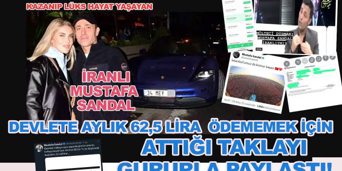 Mülteci düşmanlığıyla bilinen İran asıllı popçu Mustafa Sandal'ın "limit" paylaşımı gündem olmaya devam ediyor