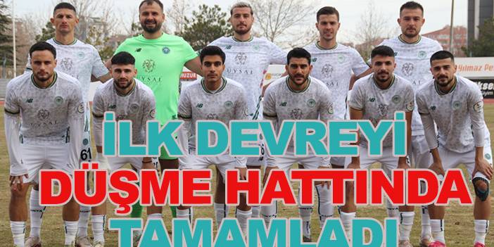 1922 Konyaspor ilk devreyi düşme hattında tamamladı