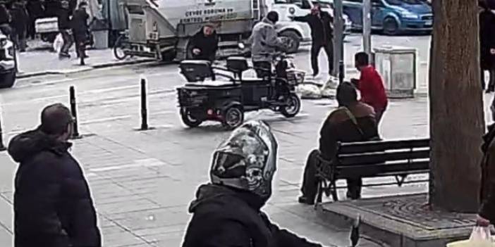 Konya'da bir kişinin husumetlisi olduğu kişiyi cadde ortasında vurduğu anlar kamerada