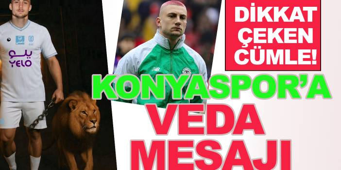 Blaz Kramer'in Konyaspor'a veda mesajında dikkat çeken cümle!