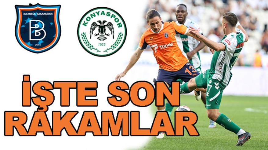 Başakşehir-Konyaspor arasındaki son rakamlar dikkat çekti