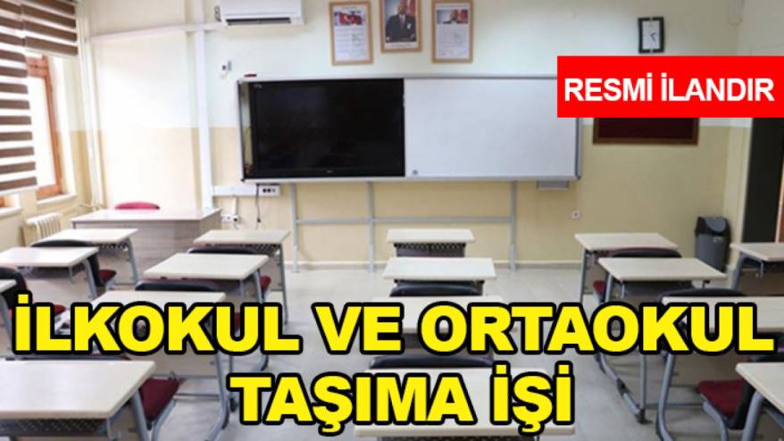 2026-2027 eğitim öğretim yılı ilkokul ve ortaokul taşıma işi