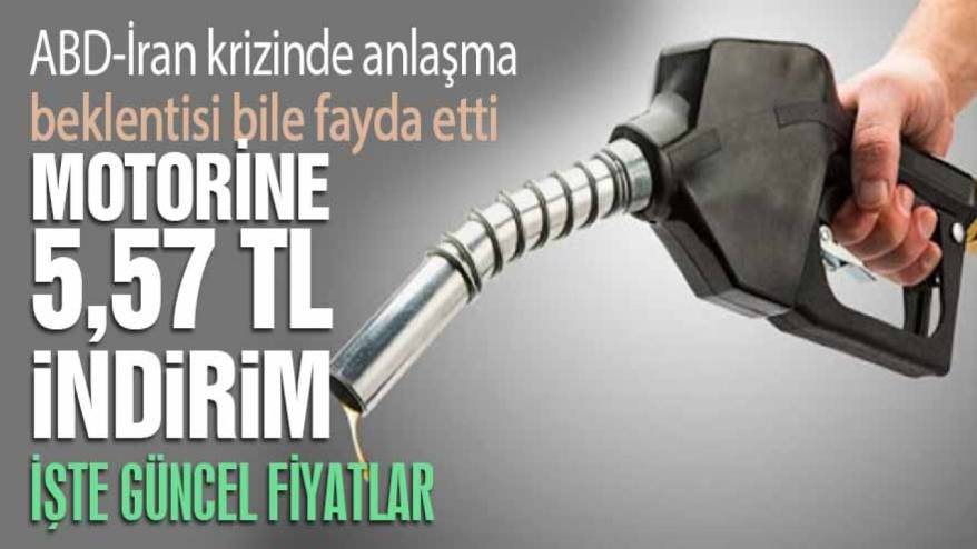 Motorine 5,57 TL indirim geldi! İşte güncel fiyatlar
