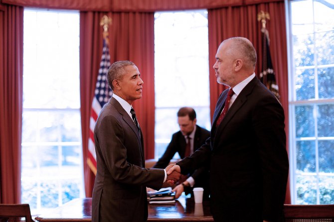 Arnavutluk Başbakanı Rama, Obama ile görüştü