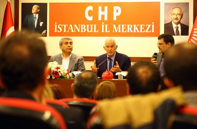 Papandreou, CHP İl Başkanlığını ziyaret etti