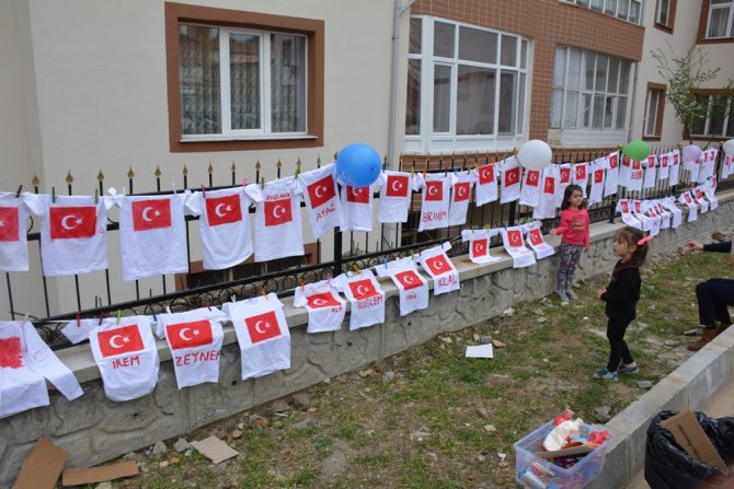 Yozgat'ta tişört boyama etkinliği