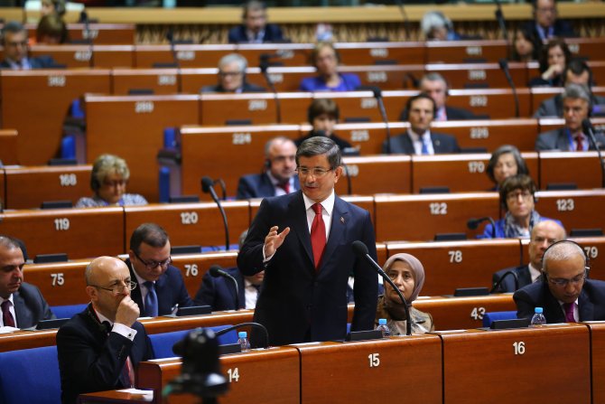 Başbakan Davutoğlu, Strazburg'da