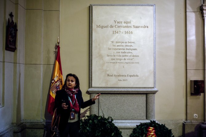 Cervantes'in mezarı Madrid'de turizme açıldı