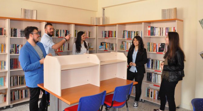 Marmara Üniversitesi öğrencileri Sorgun'da kütüphane kurdu