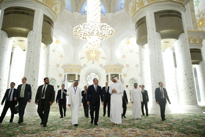 Dışişleri Bakanı Çavuşoğlu, Birleşik Arap Emirlikleri'nde